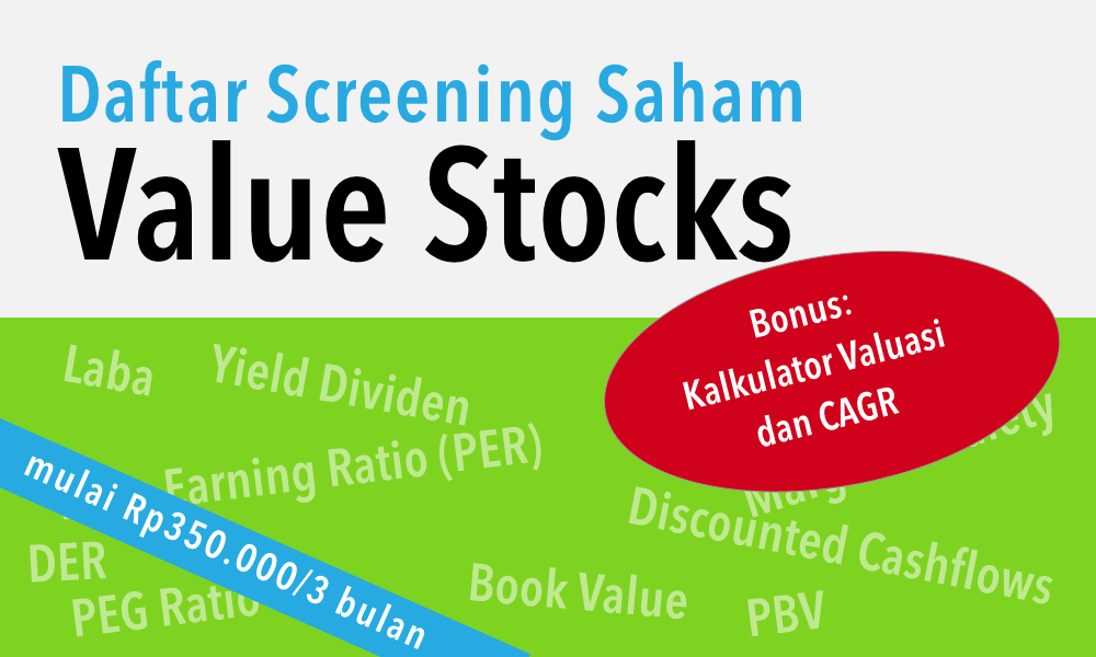 Daftar Screening Saham Value Stocks