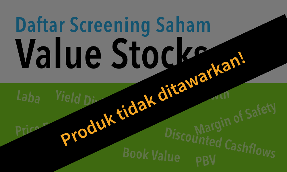 Value Stocks Dihentikan tidak ditawarkan