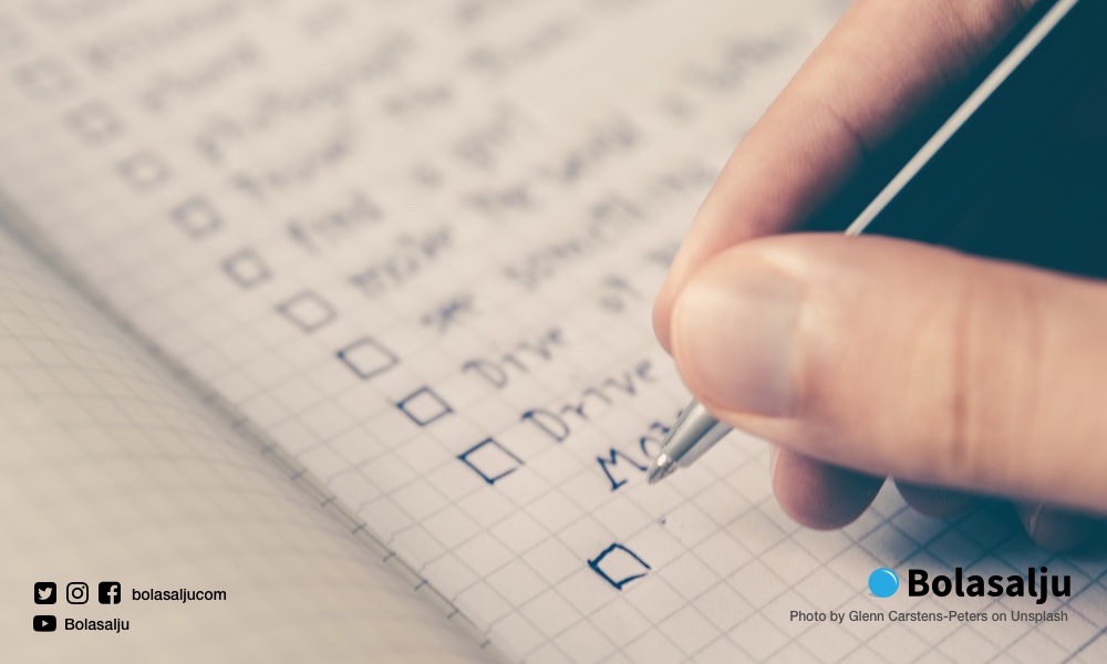 Daftar Cek (checklist) Analisa Investasi